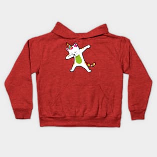 Caticorn - Funny Dabbing Unicorn Cat Kids Hoodie